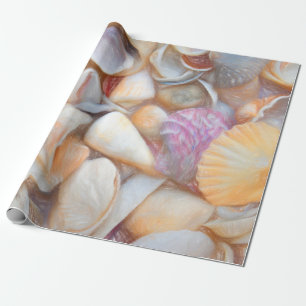 Papier Cadeau Sea Shells Ocean Beach Découpage Art Design