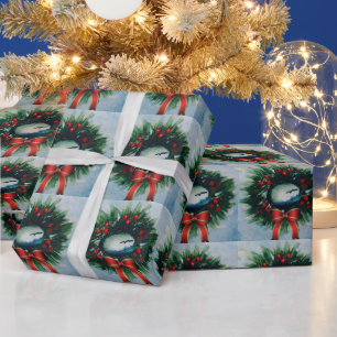 Papier Cadeau Seagull Salutations Papier d'enveloppement