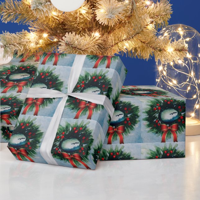 Papier Cadeau Seagull Salutations Papier d'enveloppement (Vacances)