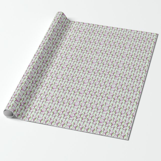 Papier Cadeau Seahors Motif sans voile (Déroulé)