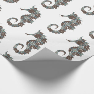 Papier Cadeau Seahorse
