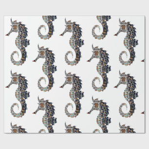 Papier Cadeau Seahorse