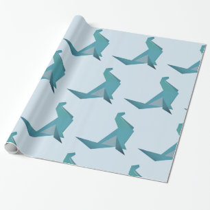 Papier cadeau Seal Blue
