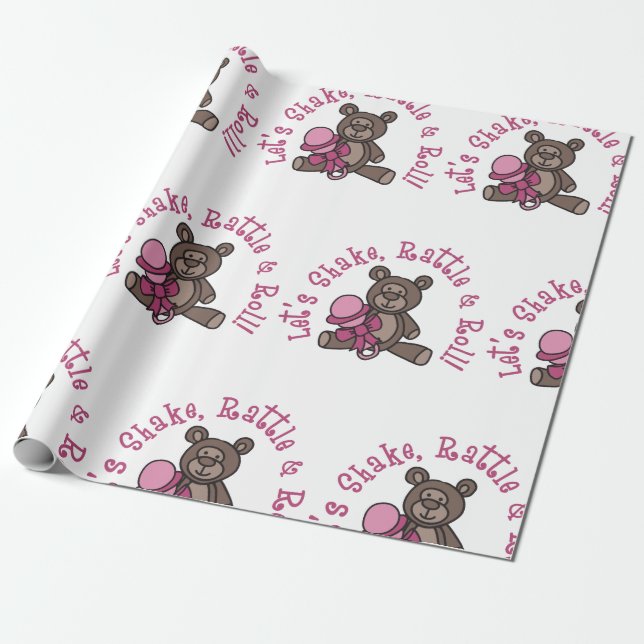 Papier Cadeau Secouer La Bataille Et La Roue (Déroulé)
