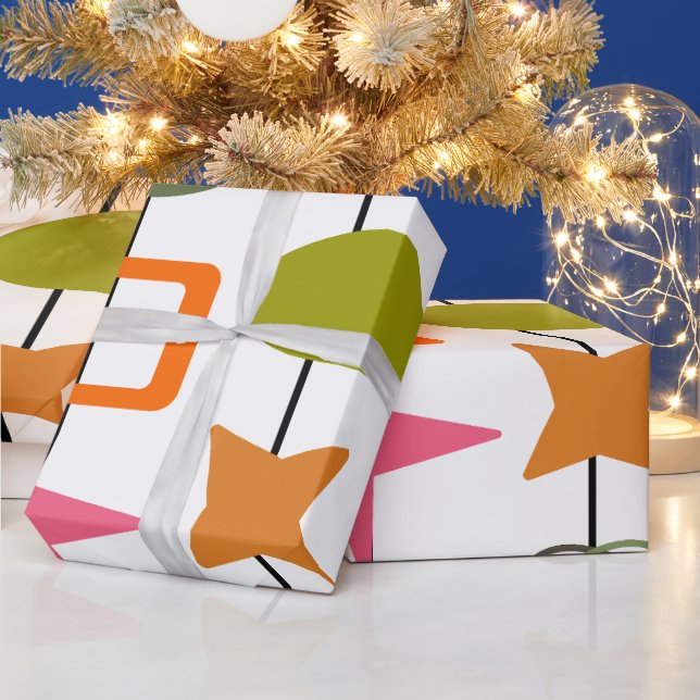 Papier Cadeau Semi-Siècle des brochettes modernes (Vacances)