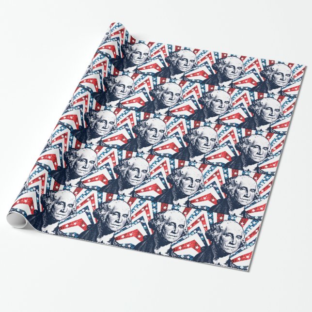 Papier Cadeau séquin george washington (Déroulé)