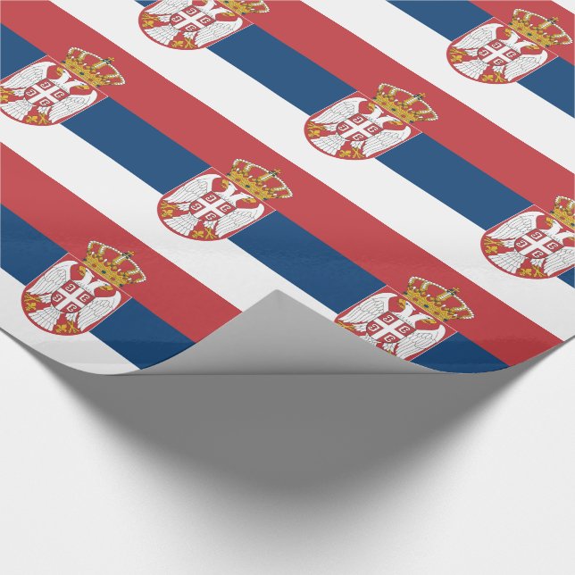 Papier Cadeau Serbia Flag (Coin)