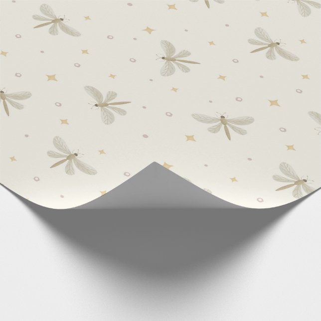 Papier Cadeau Serene Dragonflies Wrapping Paper (Coin)