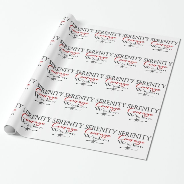 Papier Cadeau Sérénité Courage sagesse (Déroulé)