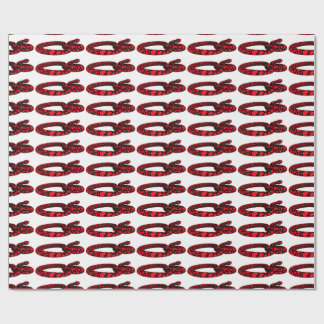 Papier Cadeau Serpent d'amour rouge