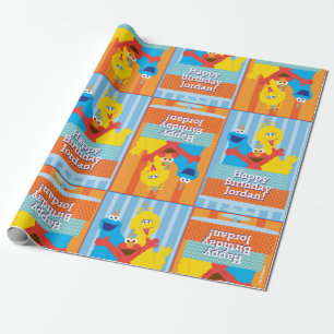 Papier Cadeau Sesame Pals Anniversaire Motif