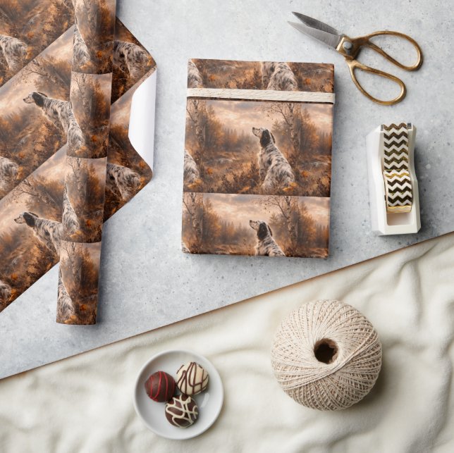 Papier Cadeau Setter anglais (Artisanat)