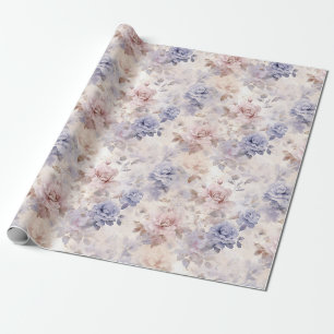 Papier Cadeau Shabby Chic Rose Jardin Charme