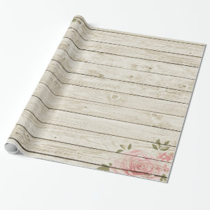 Papier Cadeau Shabby Chic Wood Texture