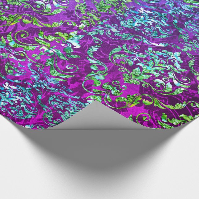 Papier Cadeau Shallipare Multiflotte Royal Baroque Damas (Coin)