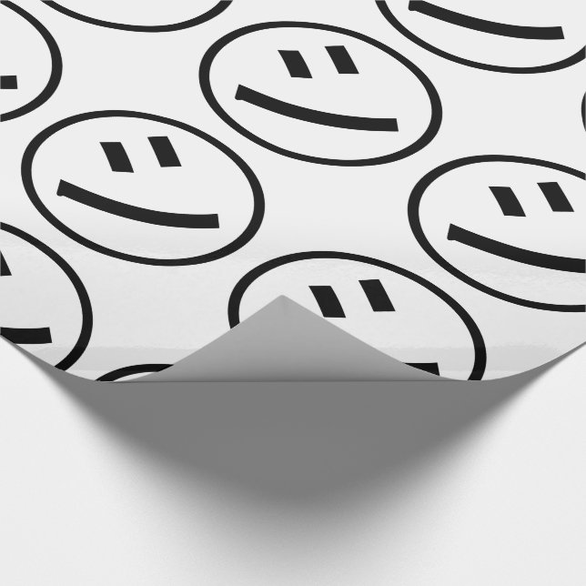 Papier Cadeau ㋛ Shi Kana Katakana Smiling Emoji / Emoticon (Coin)