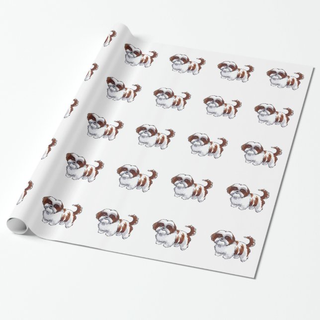 PAPIER CADEAU SHIH TZU (Déroulé)