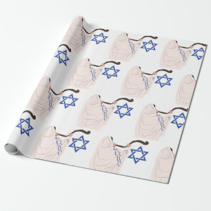 Papier Cadeau Shofar juif