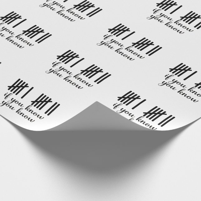 Papier Cadeau Si Vous Savez Vous Savez Six Sept 6 7 Mathématique (Coin)