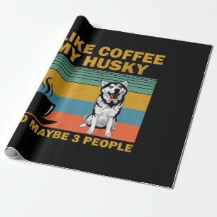 Papier Cadeau Siberian Husky Dog Taux de venin