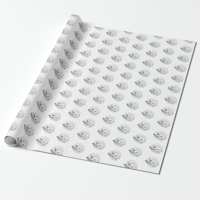 Papier Cadeau Sieste de chat (Déroulé)