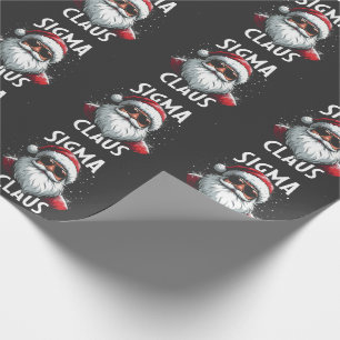 Papier Cadeau Sigma Claus Drôle Gen Alpha Collège Noël
