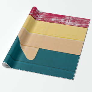 Papier Cadeau Signalisation rouge, orange et jaune