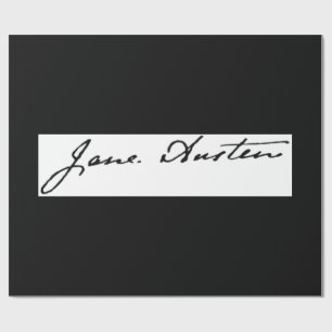 Papier Cadeau Signature de Jane Austen