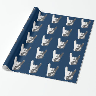 Papier Cadeau Signe de métaux lourds de main