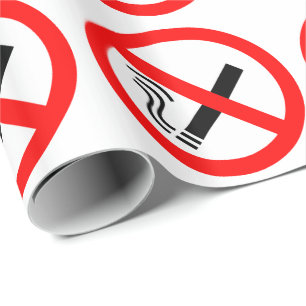 Papier Cadeau Signe NO Smoking - Signal UK