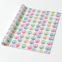 Signes de paix groovy style aquarelle hippie amour