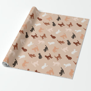 Papier Cadeau Silhouette de chat