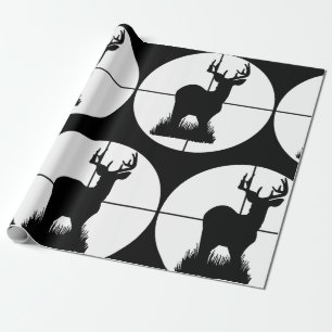 Papier Cadeau Silhouette de cible de chasse au cerf
