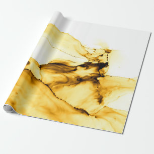 Papier Cadeau Silhouette paysage de cocotier, soleil tropical