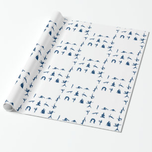 Papier Cadeau Silhouette Yoga Possède Thunder_Cove