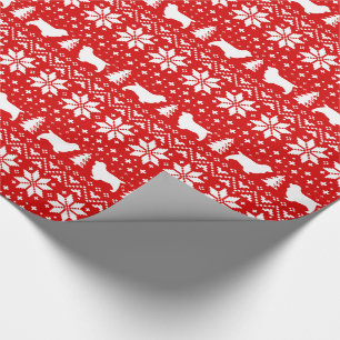 Papier Cadeau Silhouettes espagnols du Sussex Noël