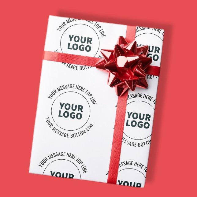 Papier Cadeau Simple à remplacer par votre logo ou votre image (Créateur téléchargé)