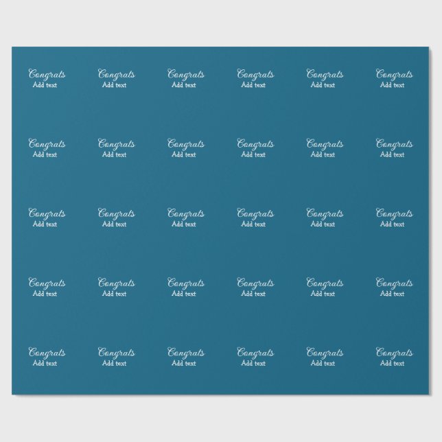 Papier Cadeau Simple congratulation graduation add your (Plat)