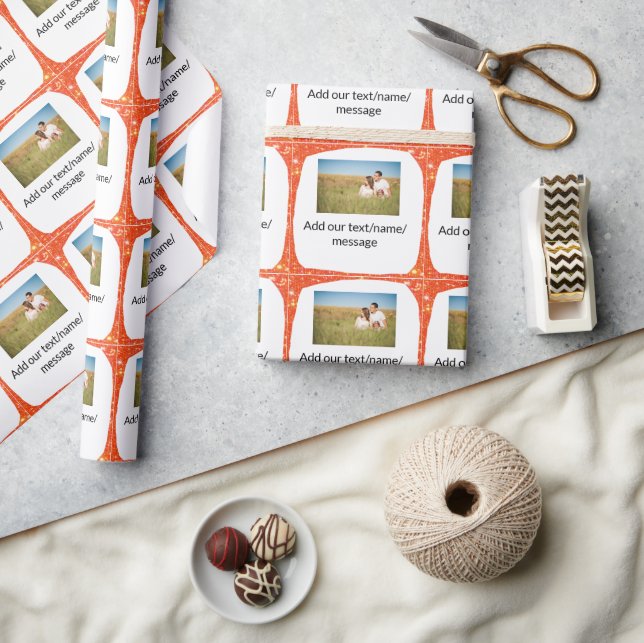 Papier Cadeau Simple et minimal ajouter votre parties scintillan (Artisanat)