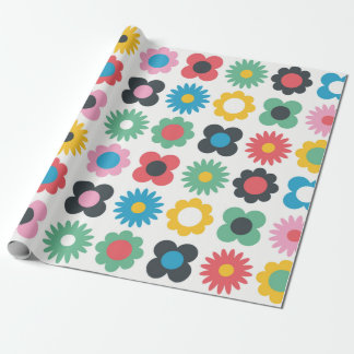 Papier Cadeau Simple flower seamless pattern design. Scandinavia