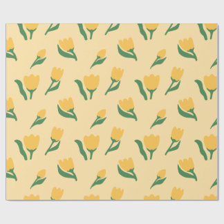 Papier Cadeau Simple Hand Drawn Watercolor Floral Girl Birthday