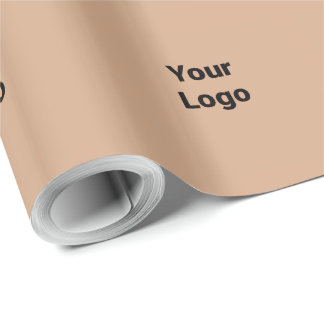 Papier Cadeau Simple logo personnalisé élégant minimal ici entre