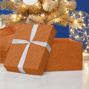 Papier Cadeau Simple métallisé élégant inspiré orange