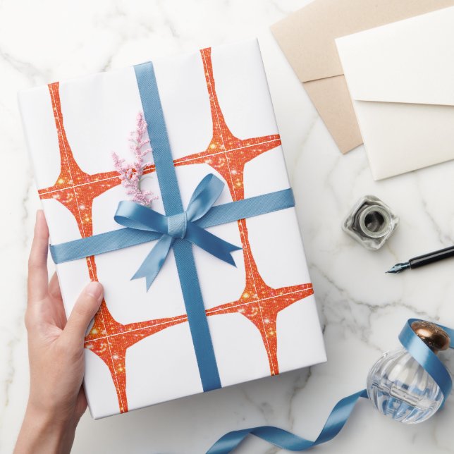 Papier Cadeau Simple minimal add your photo text glitter sparkle (Cadeaux)