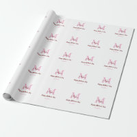 simple minimum de jour mère monogramme nom rose te