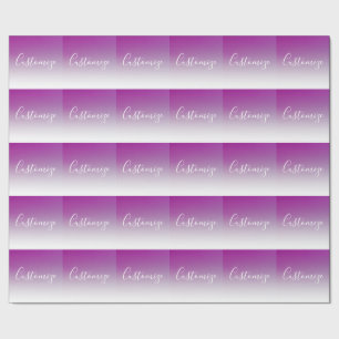 Papier Cadeau Simple Moderne Minimaliste Dégradé Ombre Violet