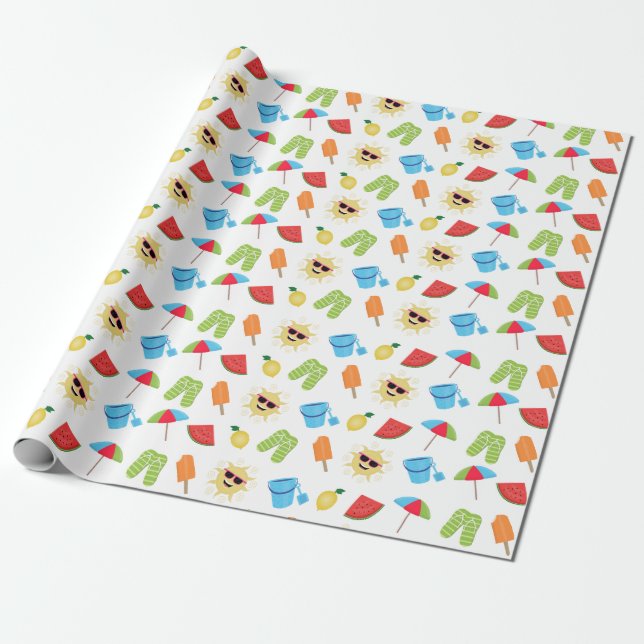 Papier Cadeau Simplement été (Déroulé)
