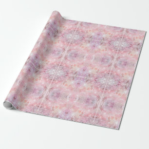 Papier Cadeau Simples toiles d'araignées roses mignonnes Whimsic