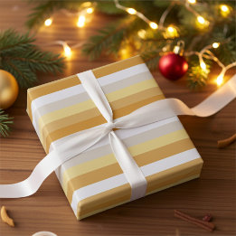 Papier cadeau Simply Gold to Silver Stripes
