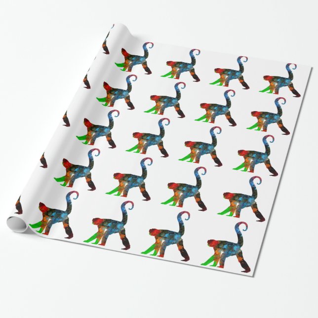 Papier Cadeau Singe (Déroulé)